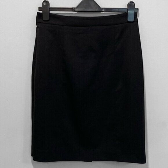 Club Monaco Black Wool Pencil Skirt Size 4 - Picture 3 of 16